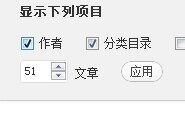 WordPress显示选项