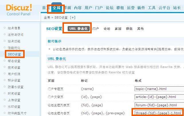 论坛主题内容页url标准化