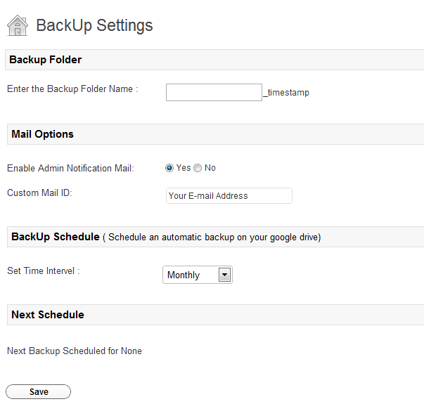 GoogleDrive WordPress 站点备份