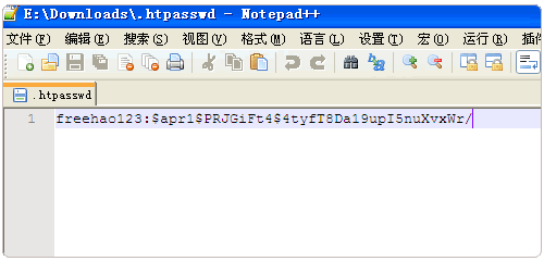 .htpasswd保存下来