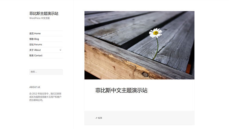 Twenty Fifteen 子主题| 中文版、汉化版 单页 响应式 WordPress 主题