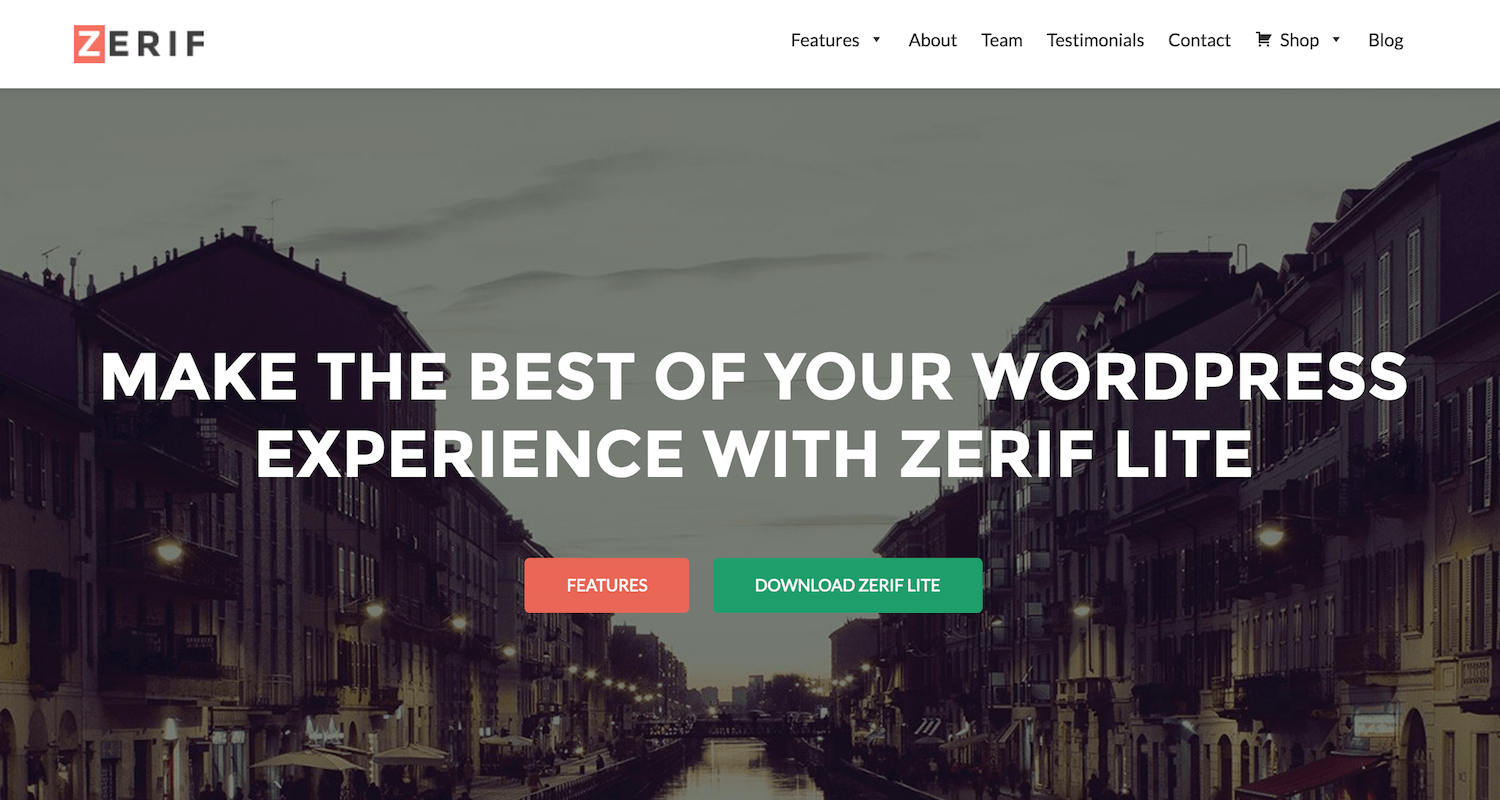 Zerif Lite 被 WordPress 主題目錄下架，超過 30​​萬用户將無法接收更新