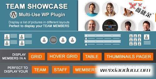 WordPress 團隊展示插件 Team Showcase 中文版、漢化版更新至 v1.6.6