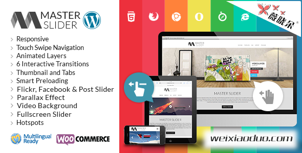 Master Slider v2.26.0 – 幻燈片響應式觸摸插件