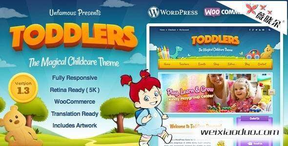 Toddlers v1.3.1 – 幼兒園 WordPress 主題