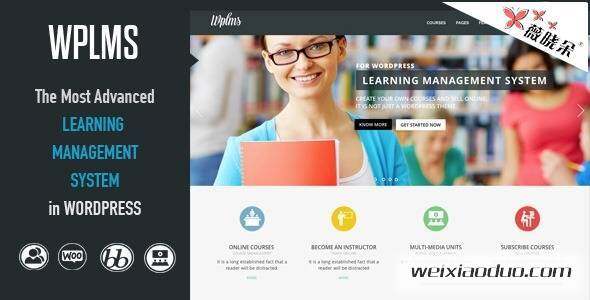 WordPress 学习管理系统主题 WPLMS 中文版、汉化版更新至 v2.0.9.3