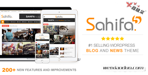 WordPress 新聞雜誌-部落格主題 sahifa 中文版、漢化版更新至 v5.5.6