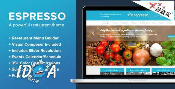 WordPress 餐廳主題 Espresso 中文版、漢化版更新至 v1.9.14