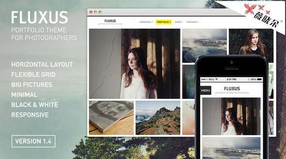 Fluxus – WordPress 攝影作品主題中文版、漢化版 [V1.4.1]