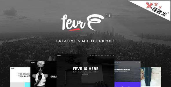 Fevr – 創意多用 WordPress 主題中文版、漢化版 [V1.1.7]