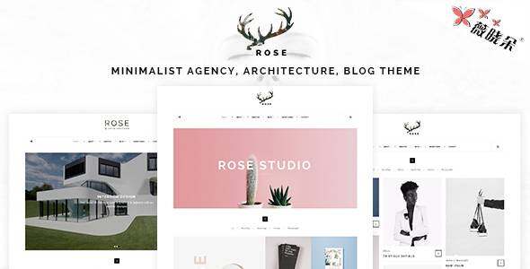 Rose – WordPress 极简机构/建筑/博客主题中文版、汉化版 [V1.1]