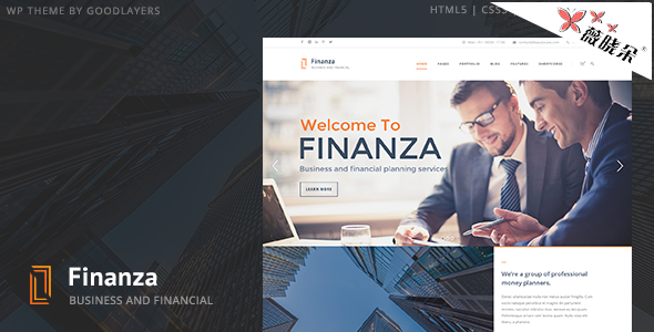 Finanza – WordPress 商业金融主题中文版、汉化版 [V1.0.3]