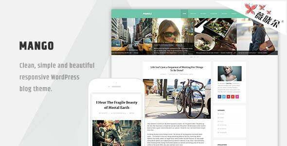 Mango – WordPress 响应干净博客主题中文版、汉化版 [V1.0.3]