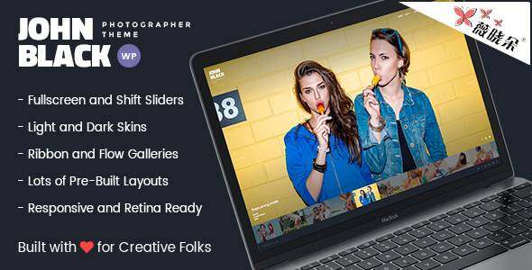 JohnBlack – 全屏摄影 WordPress 主题中文版、汉化版 [V1.2]