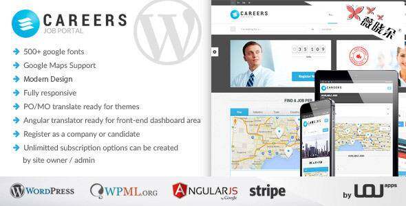 Careers – WordPress 人力資源市場主題中文版、漢化版 [V1.0.1]