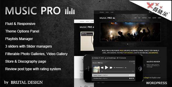 Music Pro – WordPress 音樂主題中文版、漢化版 [V3.3.1]