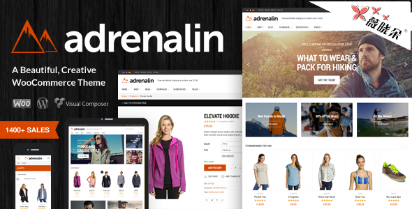 Adrenalin – WordPress 多用電子商務主題中文版、漢化版 [V1.9.6]