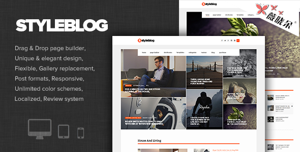 StyleBlog – WordPress 現代個人/新聞主題中文版、漢化版 [V1.2]