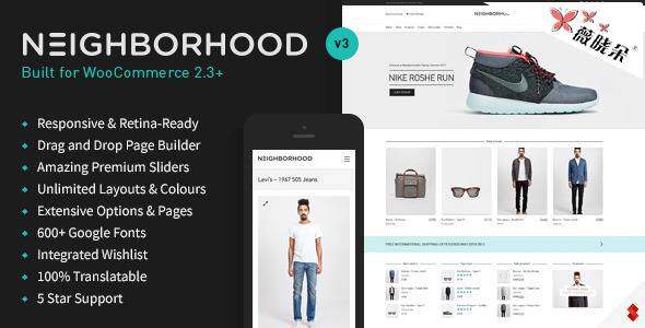 Neighborhood – WordPress 響應多用購物主題中文版、漢化版 [V3.4.30]