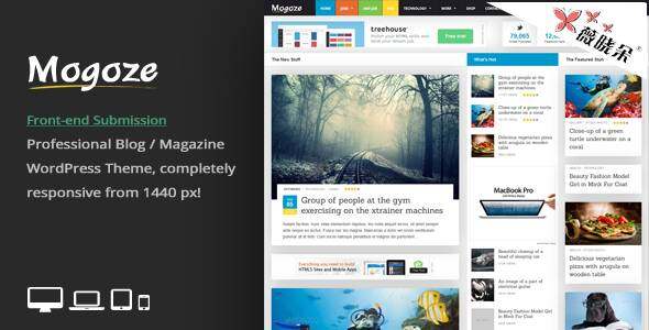Mogoze – WordPress 響應雜誌主題中文版、漢化版 [V2.6]