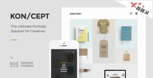 KON/CEPT – WordPress 創意作品主題中文版、漢化版 [V1.6.2]