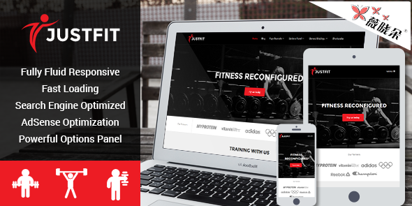 JustFit – WordPress 響應健身/運動/健康主題中文版、漢化版 [V1.1.5]