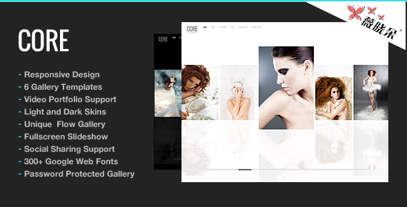 Core – WordPress 极简摄影作品主题中文版、汉化版 [V5.5.1]