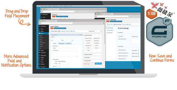 Gravity Forms v1.9.19.4 + WordPress 表单插件
