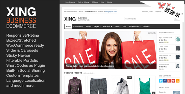 Xing v1.7.0 – 企業 /電子商務 WordPress 主題