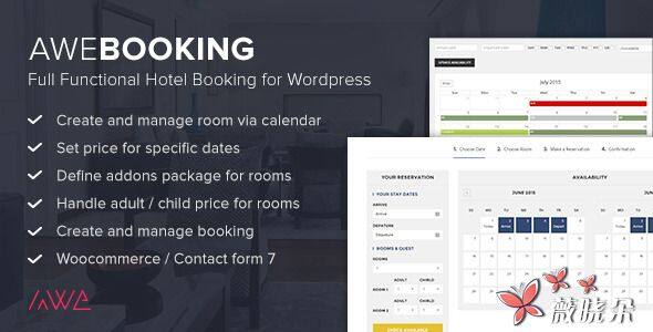 AweBooking v2.8.3 中文版、漢化版 – 在線預訂 WordPress