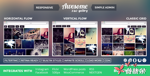 Awesome Gallery v2.1.15 中文版、汉化版 – Instagram，Flickr，Facebook 画廊