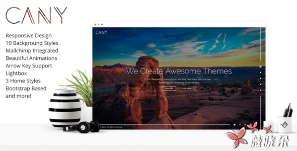 Cany 中文版、汉化版 – 响应式 HTML5 模板