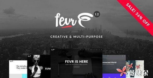Fevr v1.2.2 中文版、漢化版 – 創意多功能 WP 主題