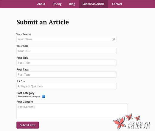 如何允许用户向WordPress网站投稿