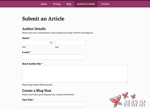 如何允许用户向WordPress网站投稿