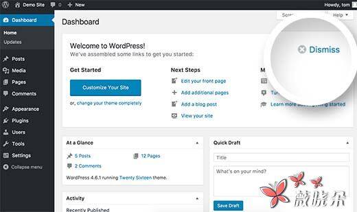 How to Remove the Welcome Panel in WordPress Dashboard