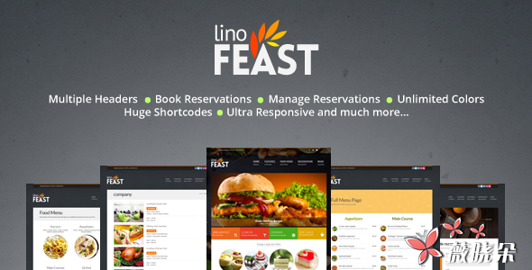 LinoFeast v4.0 中文版、漢化版 – 餐廳 WordPress 主題