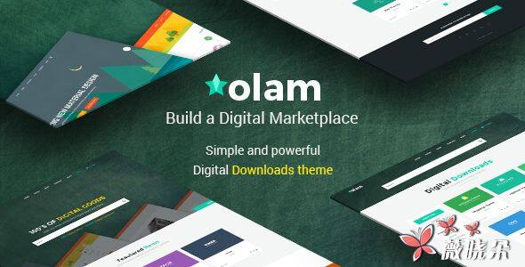 Olam v3.2 中文版、漢化版 – WordPress 簡易數字下載主題