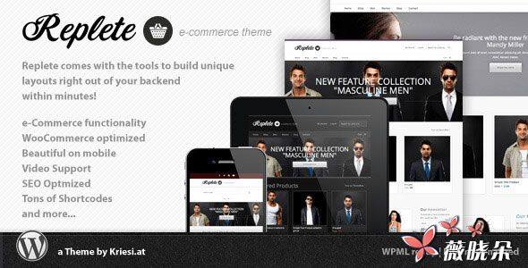 Replete v4.3 中文版、漢化版 – 電子商務和商業 WordPress 主題