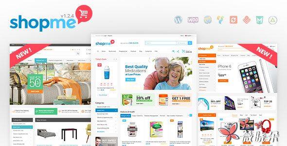 ShopMe v1.3.1 中文版、漢化版 – Woocommerce WordPress 主題