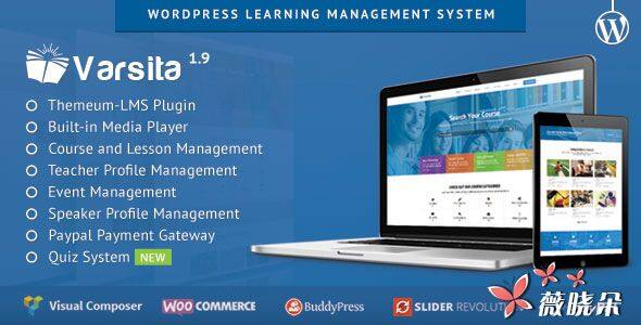 Varsita v2.0 中文版、汉化版 – 学习管理系统 WordPress 主题