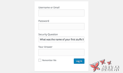 如何在WordPress登陆和注册页面添加安全提问