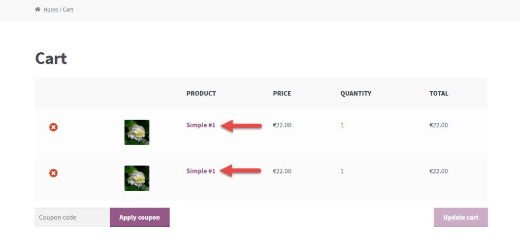 WooCommerce 教程：显示产品数量的独立购物车项目＆gt; 1