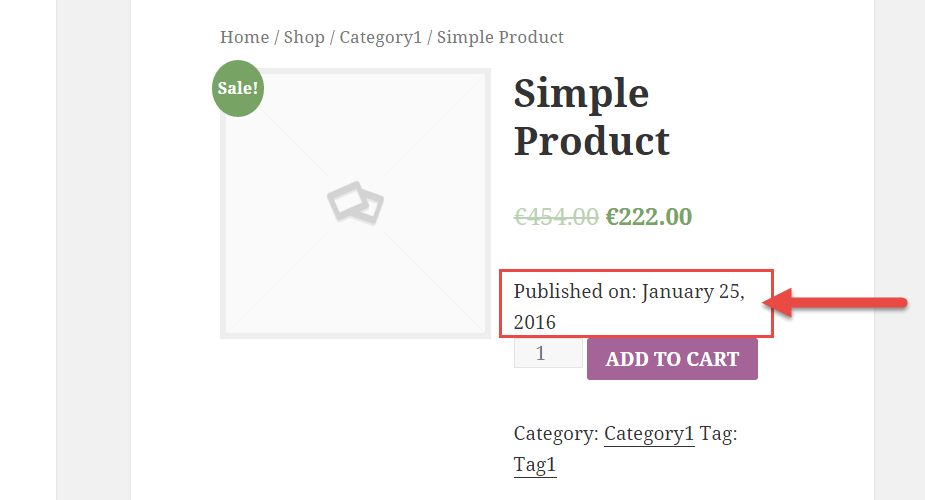 WooCommerce 教程：显示产品发布日期