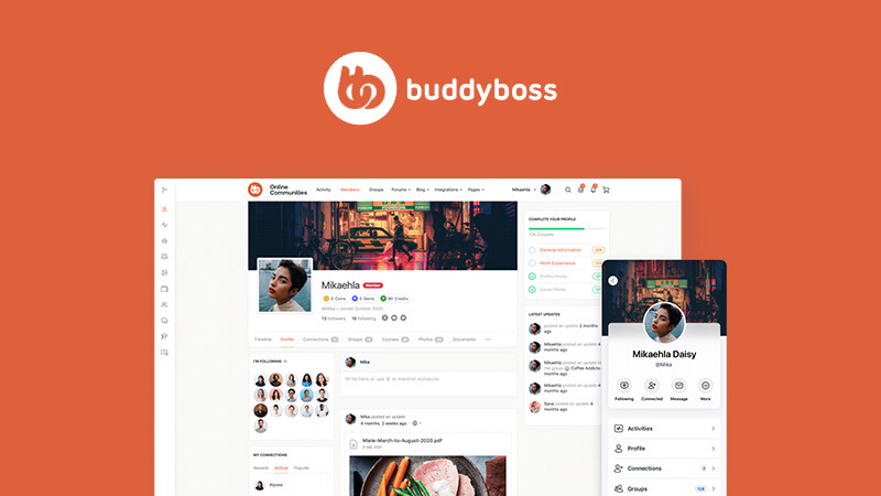 Buddyboss 社交平台套件中文翻译完毕，基于 BuddyPress 和 bbPress 实现。